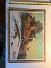 Schmidts Beer Sign Vintage Card Board Deer Scene Good Condition