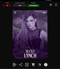DIGITAL Topps WWE Slam 25 - MONOCHROME Purple - BECKY LYNCH