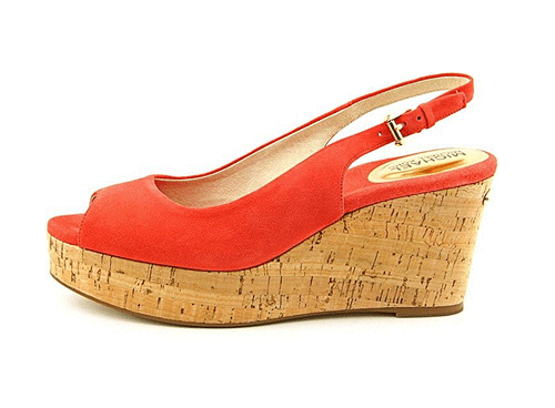 Michael Michael Kors Natalia Sling Mujer EE. UU. 9,5 M Sandía Tacón de Cuña - Imagen 3 de 5