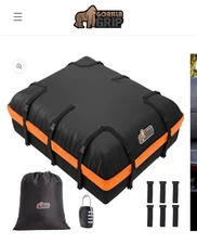 Gorilla Grip Waterproof Car Roof Bag Grip Dots Buckles, UV Protected 