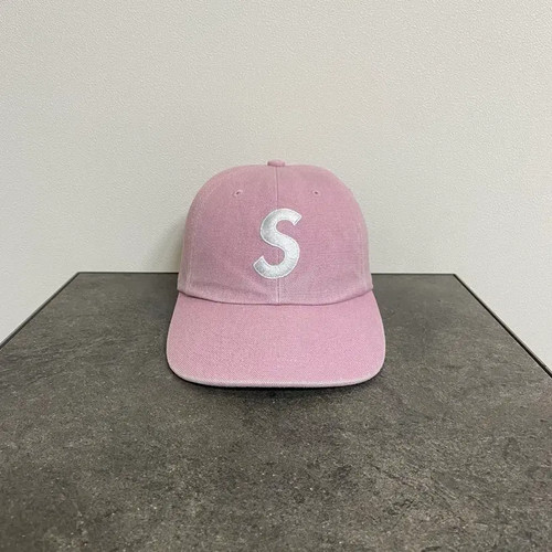 OS Supreme Pink Wash Logo Snapback Cap