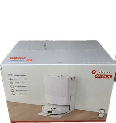 Roborock QX Revo Plus Vacuum & Mop Robot with Multifunctional Dock   New   White