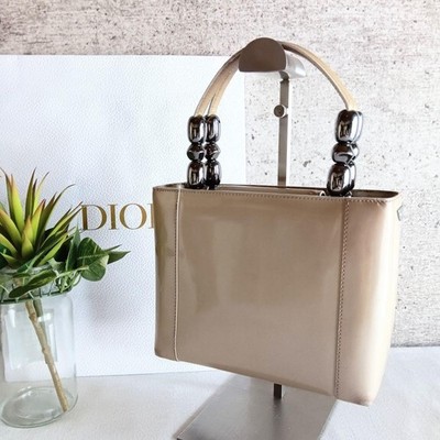 CHRISTIAN DIOR Malice Pearl Hand Bag One Shoulder Bag Glossy