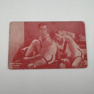 1927 Buster Keaton In College Film Exhibit or Arcade Card