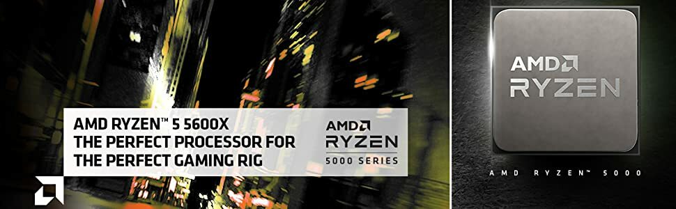 AMD Ryzen 5 5600X Desktop Processor (4.6GHz, 6 Cores, Socket
