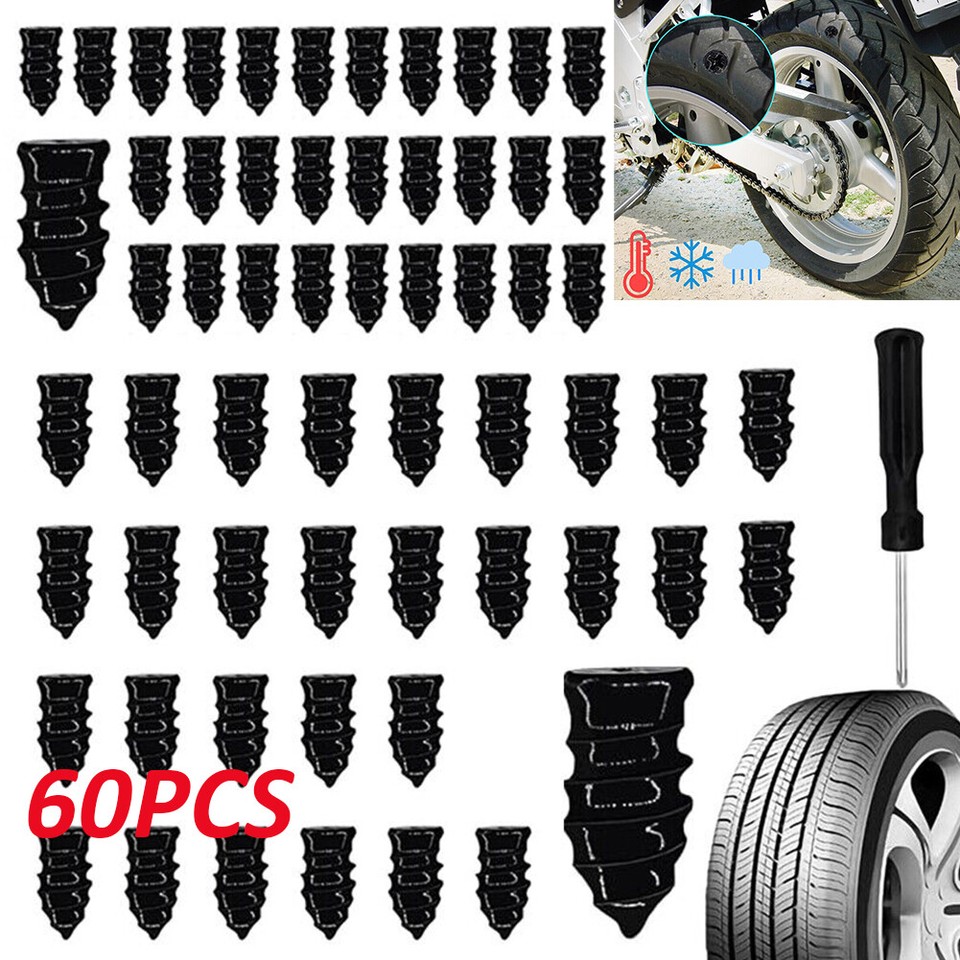 Tire Repair Car OffRoad Tire Screw in Rubber Plug Nail Puncture Repair