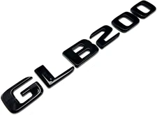 #2 BLACK GLB200 REPLACEMENT FOR MERCEDES REAR TRUNK EMBLEM BADGE DECAL NAMEPLATE