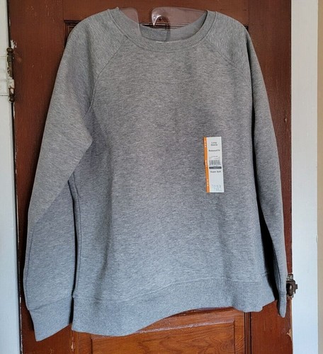 Relaxed Fit Long Sleeve Sweatshirt | eBay