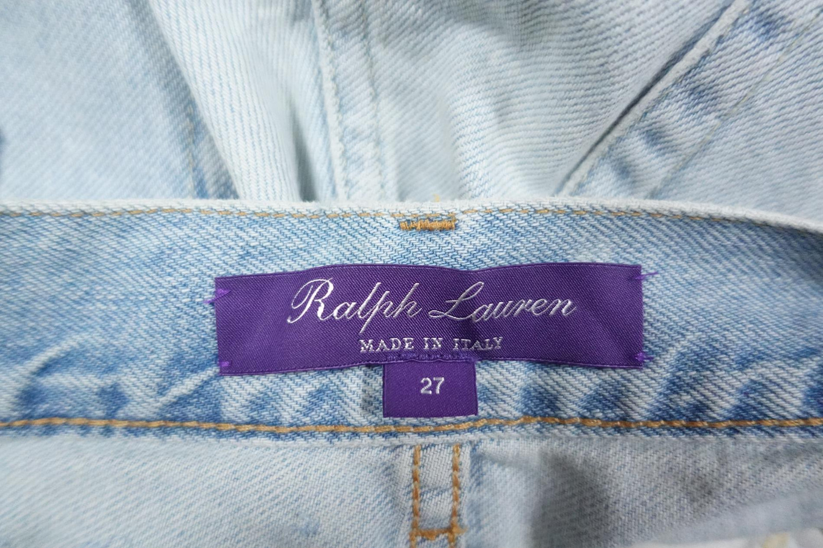 Ralph Lauren Purple Label Jeans Pants Denim Patchwork Sequins RARE 27 image 3