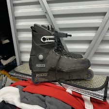 Roces Mens M12 UFS Aggressive Street Italian Inline Skates Black