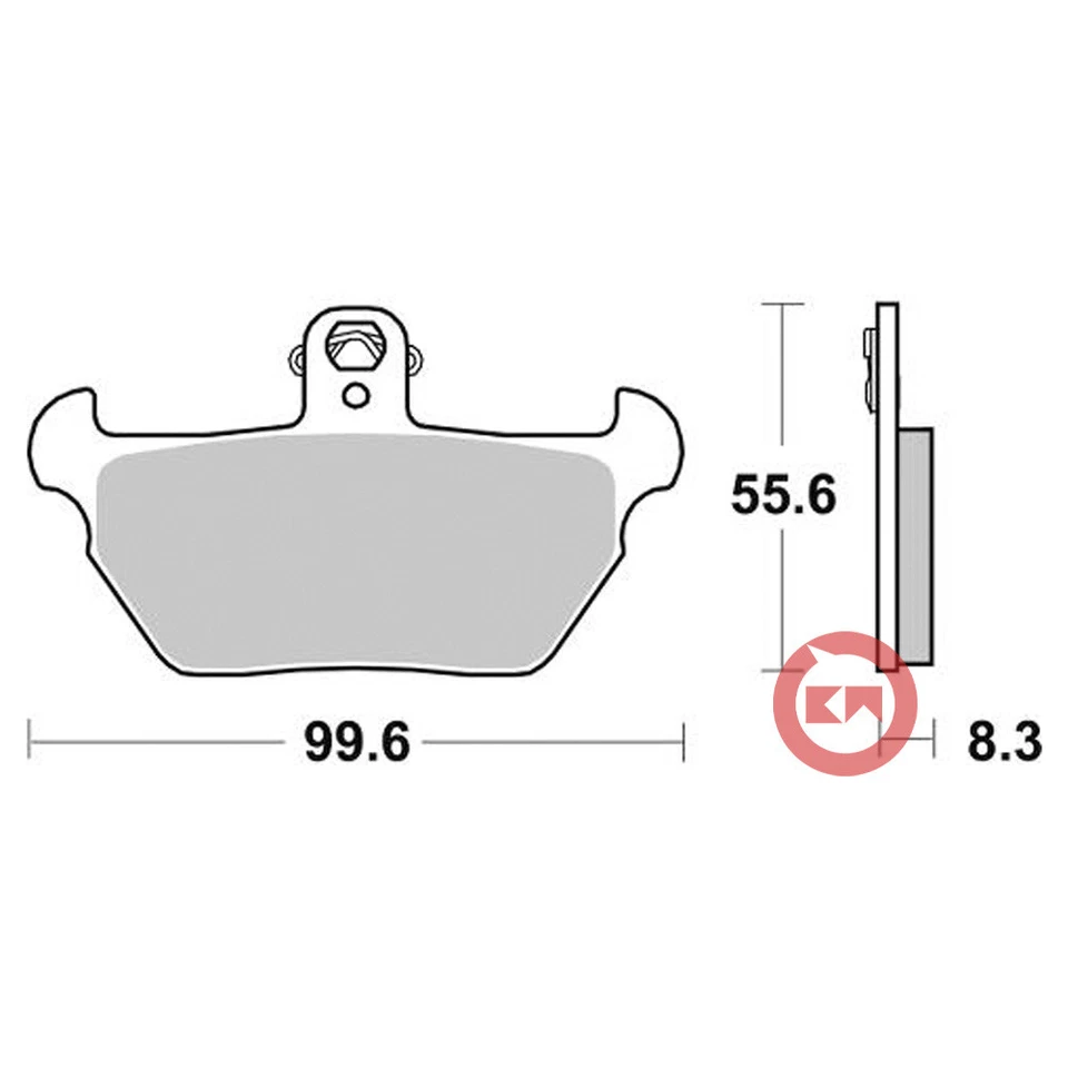 SBS 644HS KIT PASTIGLIE FRENO ANTERIORE BMW R 80 R 800 1991-1992 - Изображение 2 из 4