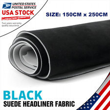 1/8" Thick Suede Headliner Fabric Foam Back Auto Roof Repair Upholstery Material
