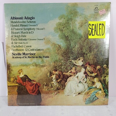 Albinoni Neville Marriner Adagio LP Bach Beethoven Handel Mende New VInyl #59a