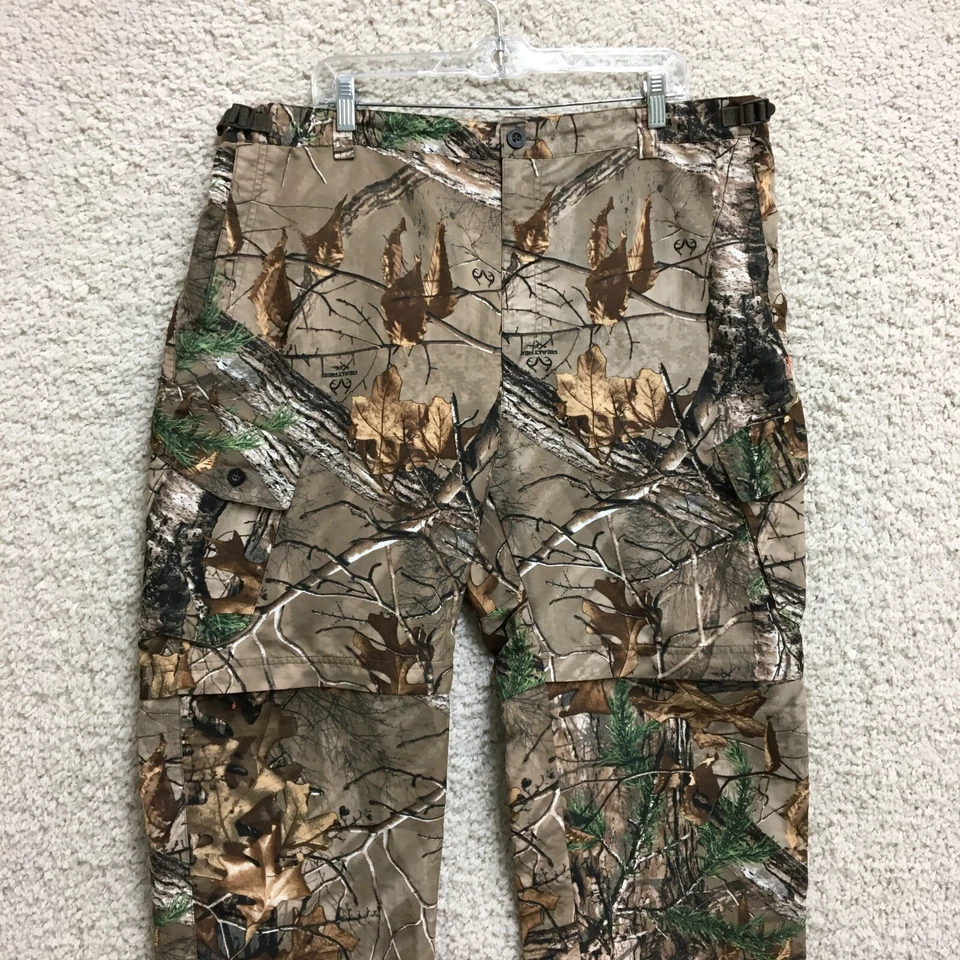 Game Winner Convertible Pants 2XL Brown Realtree Camo Cargo Hunting Outdoor Mens - Image 2 of 4