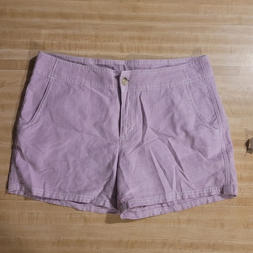 Womens COLUMBIA PFG Shorts Sz 10 Fish Gear hiking Lavender