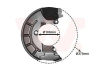VAN Wezel 5829372 Spritzblech, Bremsscheibe FüR Audi Seat Skoda VW