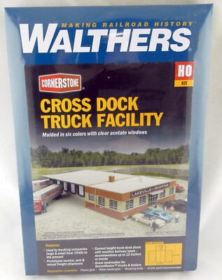 Walthers Cornerstone HO Scale Cross-Dock Truck Facility Model Kit - Multi-Colored