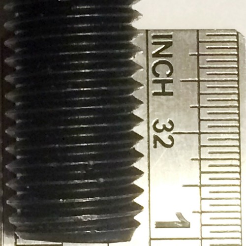 5/8 x 5-1/2'' Black Oxide Steel Grade 8.8 Hex Head Cap Screw/Bolt, Partially - Picture 8 of 8