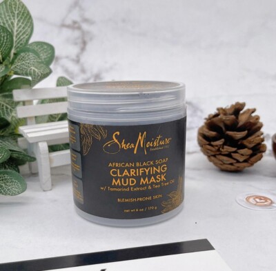 African Black Soap Clarifying Mud Mask w/ Tamarind Extract & Tea Tree Oil 6oz