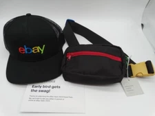 Ebay Open 2023 Swag Fanny Pack Waist Pouch Bag & Hat Baseball Cap Adjustable