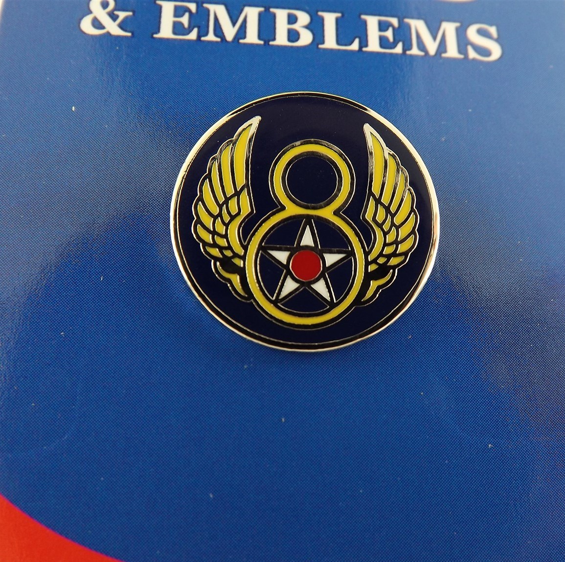 New USAF 008TH Enamel Lapel Pin 3/4