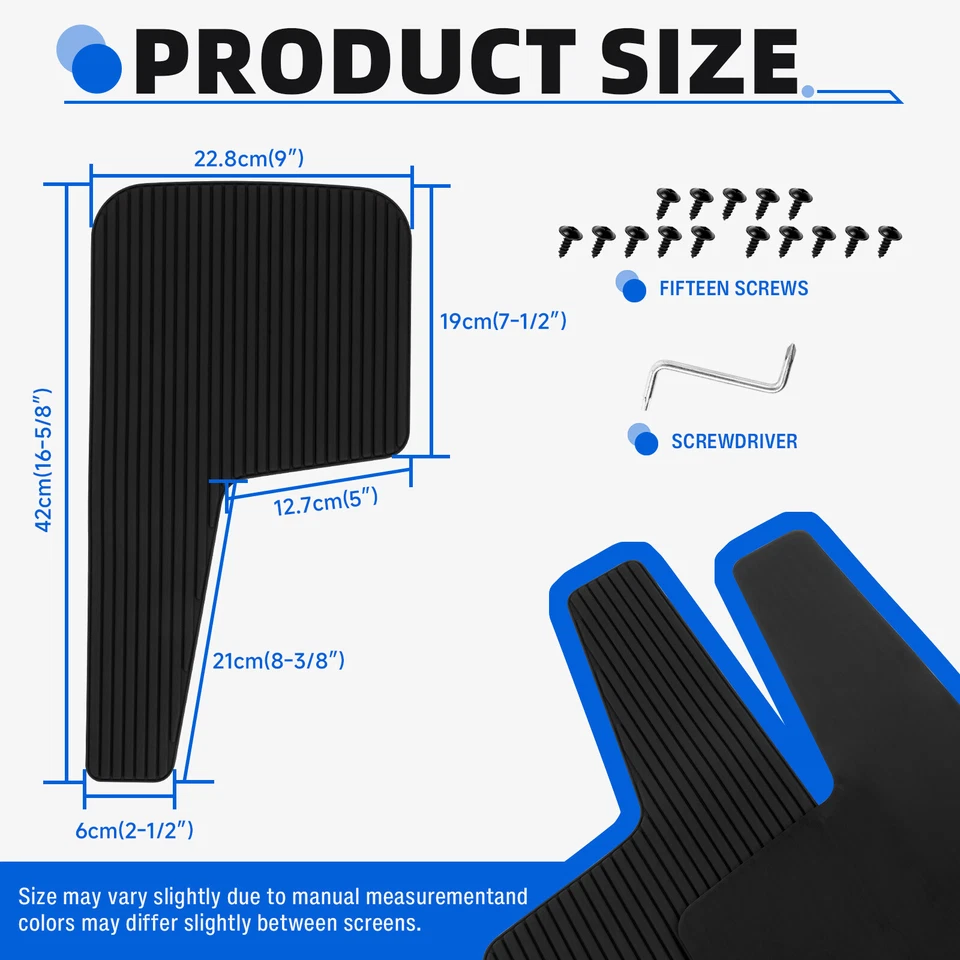 4x Large Truck Pickup Wheel Mudflap Fender Splash Guard For GMC Safari 1985-2005 - Image 2 of 4