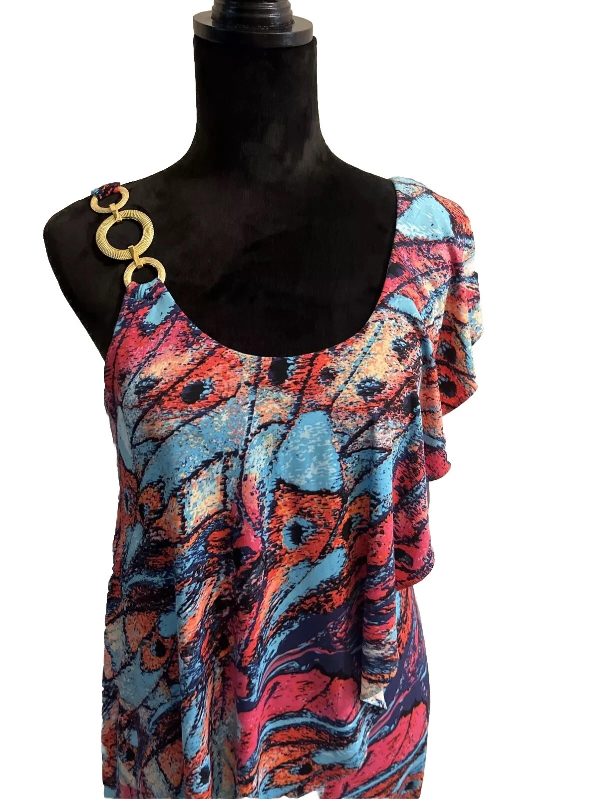 VETEMENTS Abito Thalia Sodi donna XS multicolore con volant