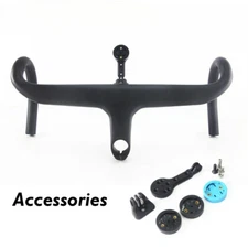 Carbon Fiber One Piece Integrated Road Racing Bicycle Handlebar 28.6mm 380-440mm