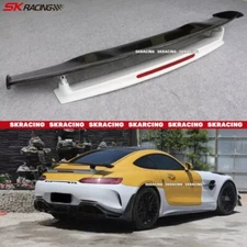 Half Carbon Fiber Rear Trunk Lip Spoiler For 2016-2021 Benz AMG GT GTC GTS GTR