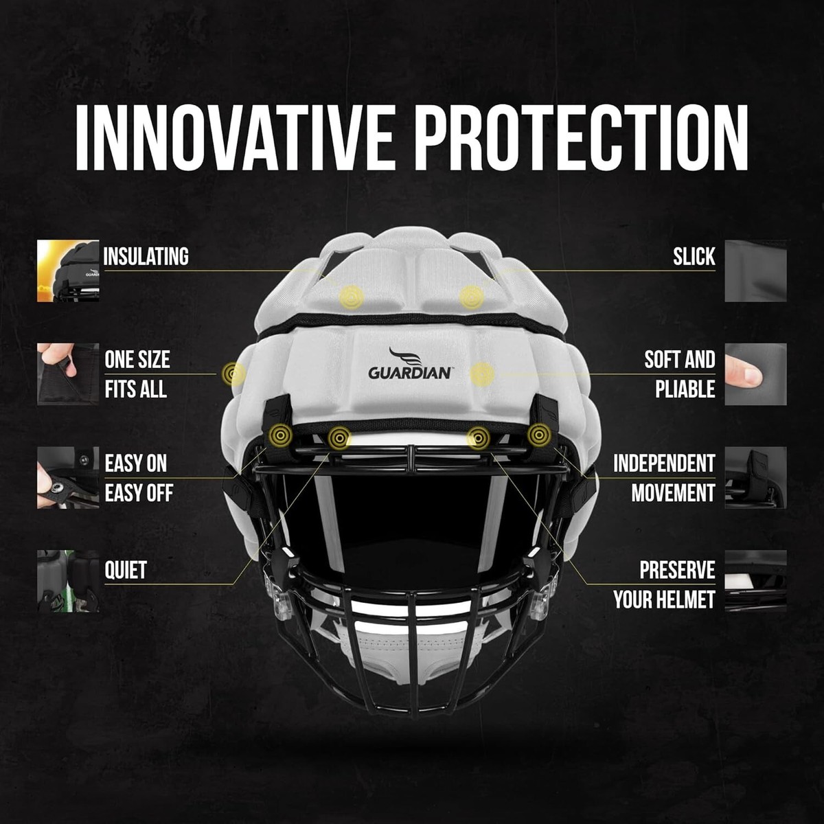 Football Gear Guardian Caps, A Soft-shell Helmet Cover, Among