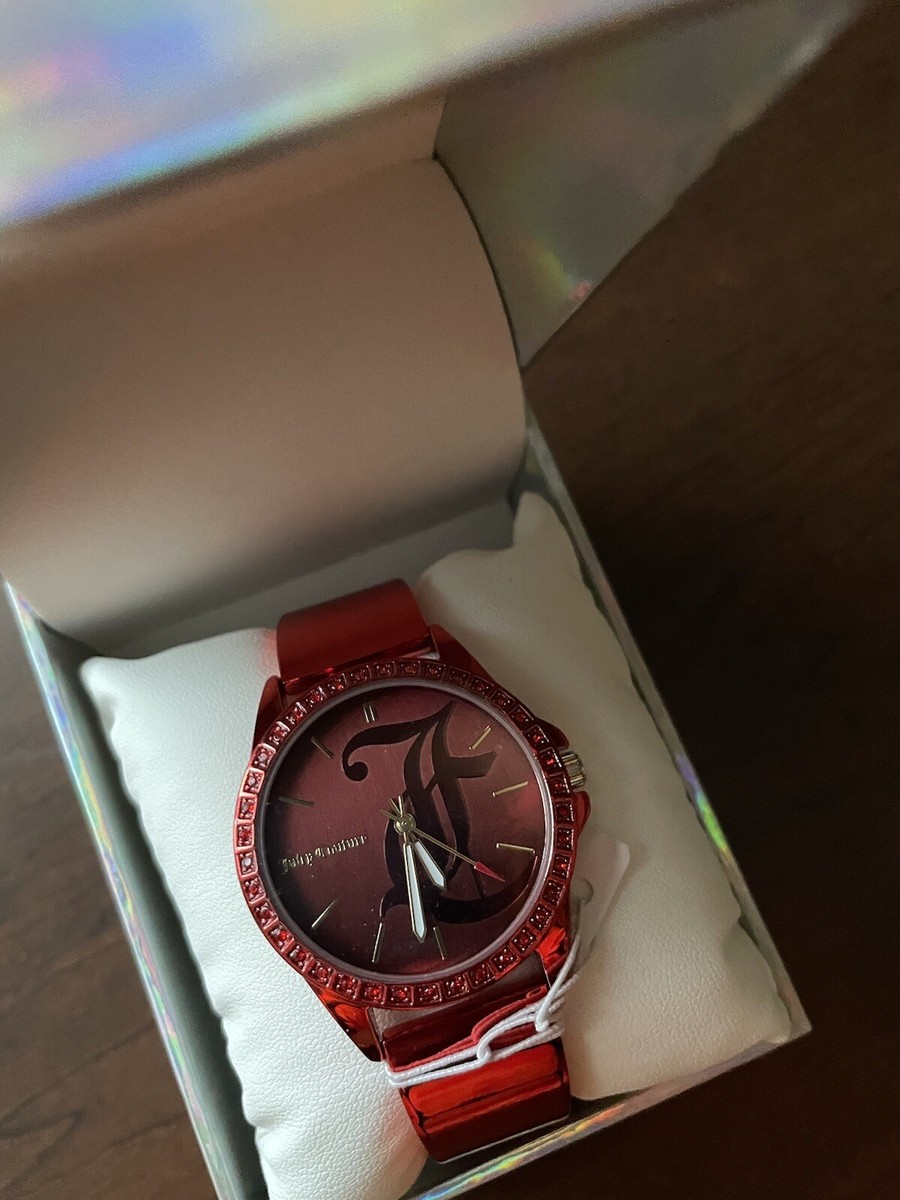 Juicy Couture Black Label Red Stainless Quartz Watch New In  display picture 1