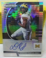 2020 Panini Prizm Draft Donovan Peoples-Jones Hyper Prizm Auto #'d 19/75 CHIEFS