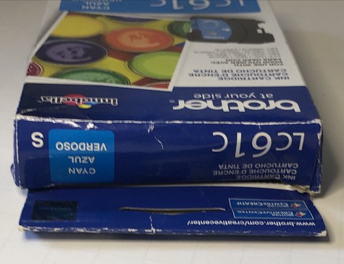 Genuine Brother LC61C Cyan Ink Cartridge *Used/Empty* w/Box Exp12/2010 Fast Ship - Picture 7 of 11