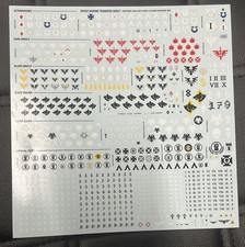 Space Marines Transfer Sheet Decals Leviathan Warhammer 40k Wolf Fist Blood Dark