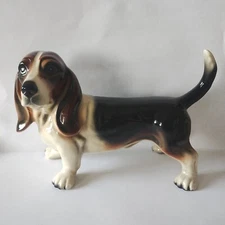 Vintage Ceramic Bassett Hound Dog (May be Coopercraft)