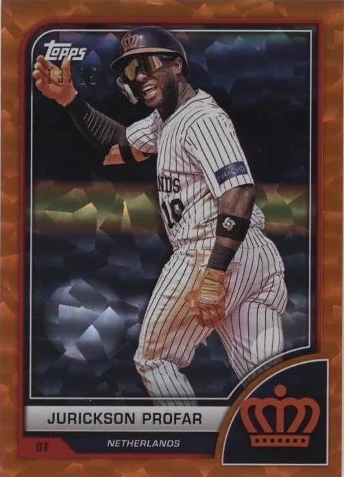 Orange Cracked Ice Foil