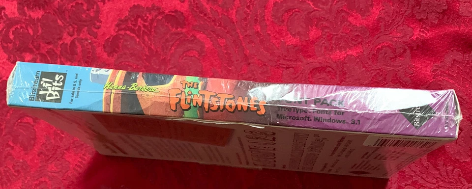 NOS 1992 The Flintstones Font Pack MS-DOS /Windows 3.1 Computer Hanna-Barbera - Image 3 of 4