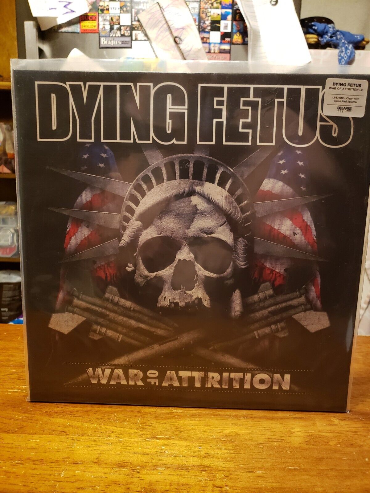 Dying Fetus-War Of Attrition Clear/W Blood Red Splatter Colored Vinyl LP.