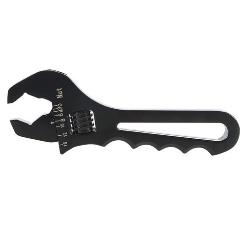 Labwork Adjustable Wrench Black Aluminum Tool Spanner For Hose End Fitting - Picture 5 of 13