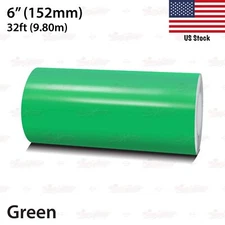 6" Roll Vinyl Pinstriping Pin Stripe Solid Line Tape Decal Sticker 152mm GREEN