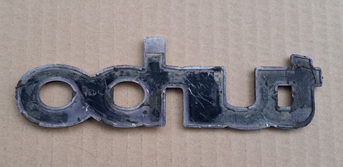 SAAB TURBO LOGO SIGLA EMBLEMA FREGIO STEMMA SCRITTA TARGHETTA ORIGINALE - Foto 2 di 4