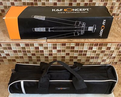 K&F CONCEPT Treppiede Portatile per Fotocamera, Treppiede Flessibile per Vlog con Testa a Sfera a 360 Gradi e Sgancio Rapido per Canon Nikon Sony DSLR  44