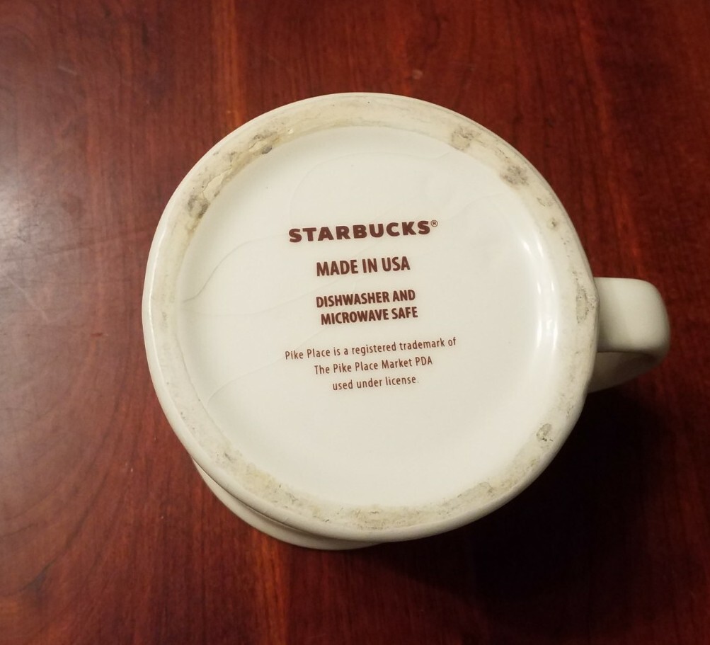 Starbucks Coffee First Store Pike PL. Seattle Mermaid Ceramic Mug
