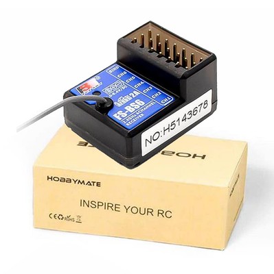 HOBBYMATE Flysky FS-BS6 Receiver FS-GT5 Rc Car Radio Transmitter Remote Controll