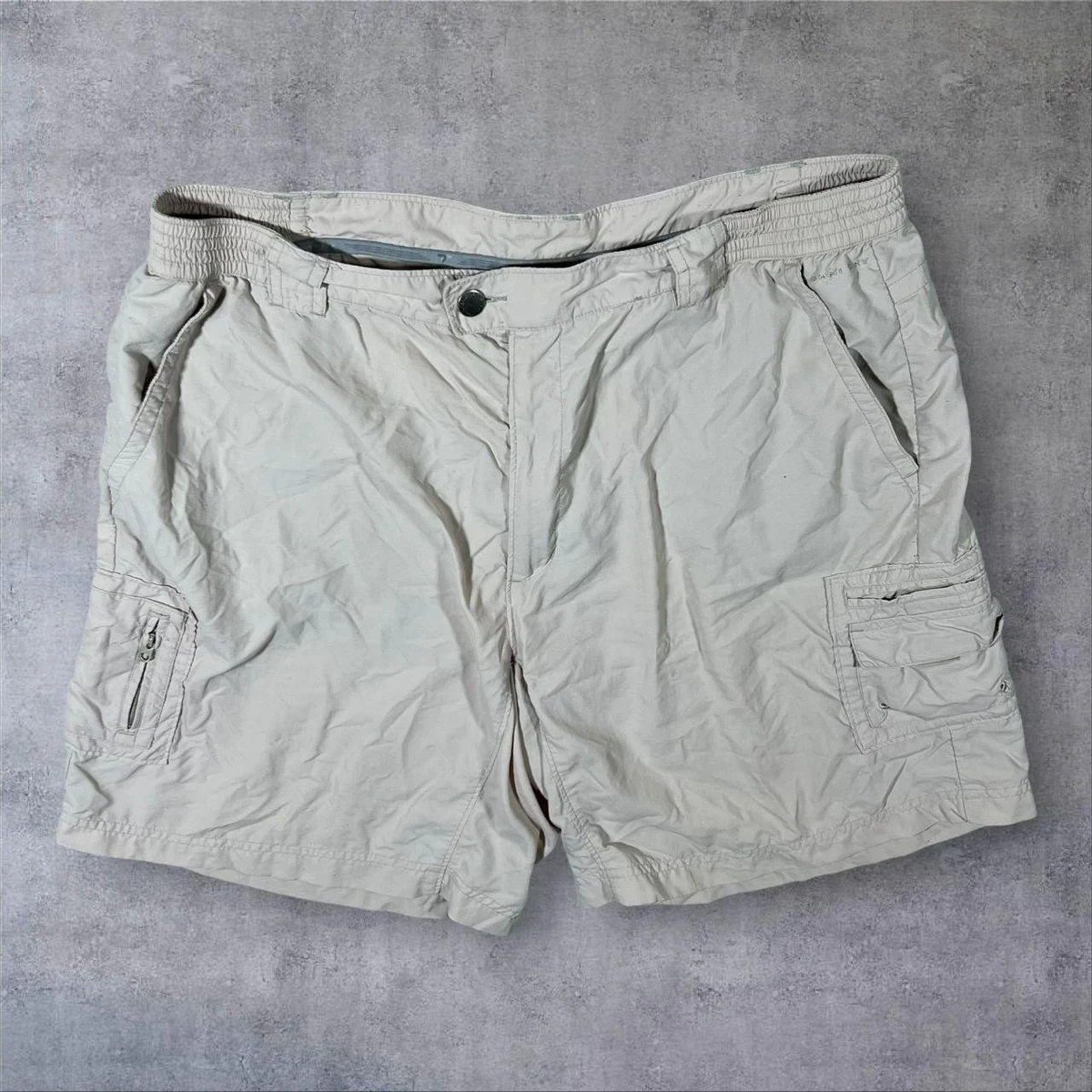 Columbia Short Tech Polyamide Gris Taille L Réglable Homme