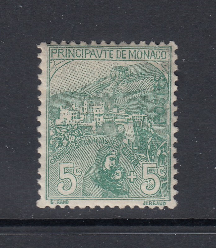 Monaco #B3 SemiPostal 5c Charity Stamp (Mint Never Hinged) cv$21.00