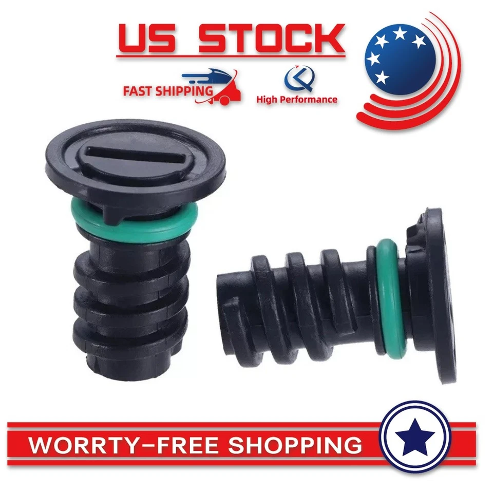 OEM 2Pcs Plastic Engine Oil Drain Plug with O-Ring for Mercedes Benz 2014-2024 Foto 3 de 4