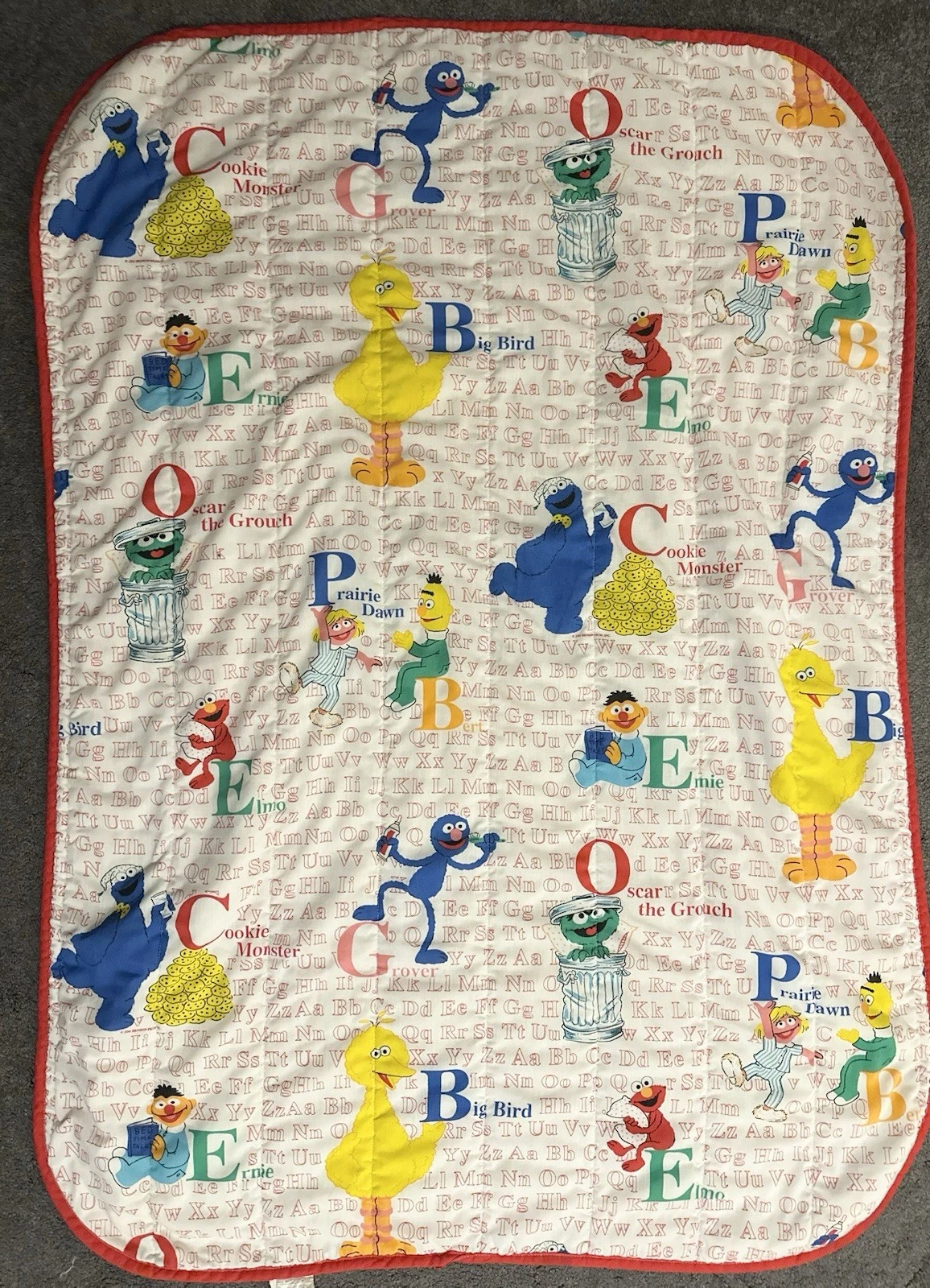 Vintage Sesame Street Toddler/Crib Bedding Set (Comforter and Sheet Set )
