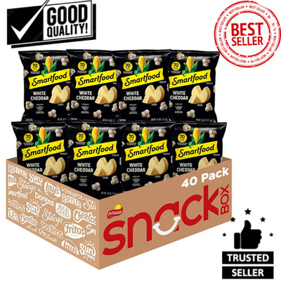Smartfood Popcorn, White Cheddar, 0.625 Ounce (Pack of 40)