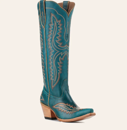 Ariat Women's Casanova Turquoise Snip Toe Tall Cowboy Boots NWB SALE
